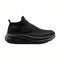 All-Black Breathable Mesh Slip-On Walking Shoes - Cloudstep