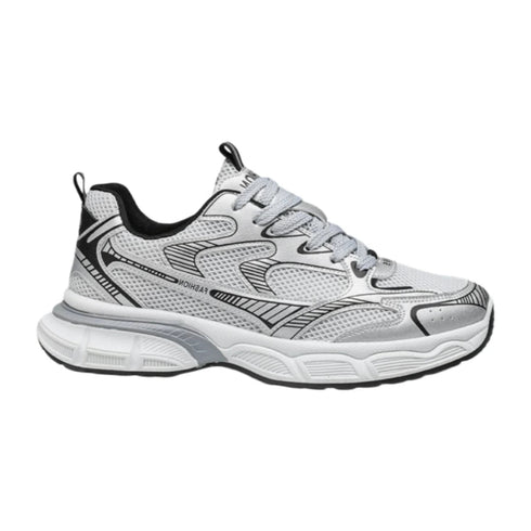 Sporty Runner|White Black - Light