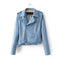Women’s Light Blue Biker Jacket - Light